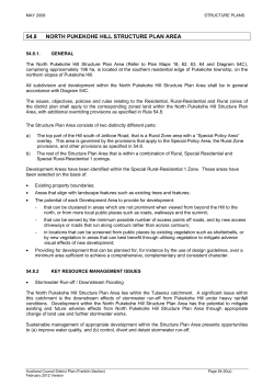North Pukekohe Hill Structure Plan