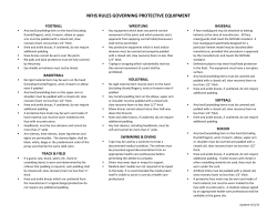 nfhs rules governing protective equipment