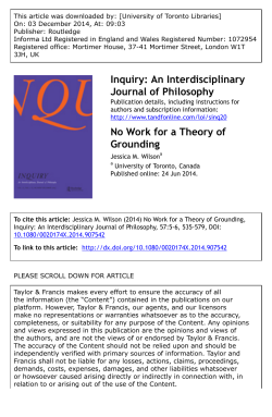 No Work for a Theory of Grounding