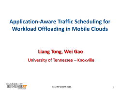 IEEE INFOCOM 2016 Optimal transmission scheduling - UTK-EECS
