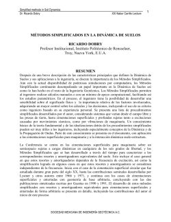 simplified methods in soil dynamics