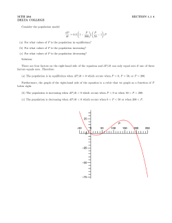 MTH 264 SECTION 1.1 4 DELTA COLLEGE Consider the