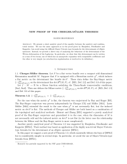 New proof of the Cheeger-M&uuml;ller theorem