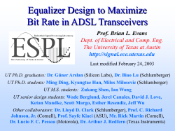 Time-Domain Equalization for ADSL Transceivers