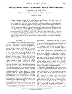 Molecular Dynamics Integration Meets Standard Theory of
