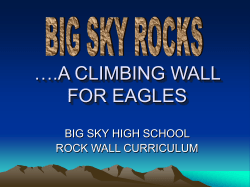 A CLIMBING WALL FOR EAGLES power point