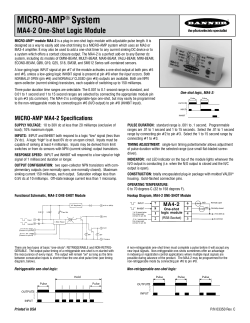 MA4-2 One-Shot Logic Module