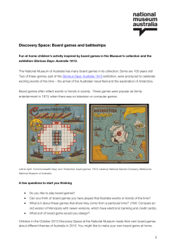 Discovery Space: Board games and battleships