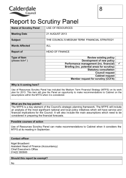 Medium Term Financial Strategy