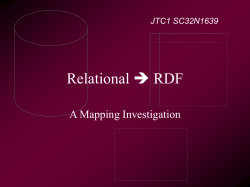 32N1639 DBSG Relational-to-RDF
