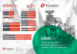 Unique sorting solution eliminates defective product.