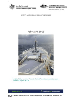 Guide to CCAMLR new and exploratory fisheries