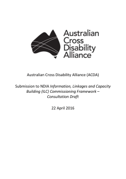 ACDA submission to ILC Commissioning Framework
