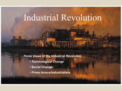 Industrial Revolution - Western Washington University
