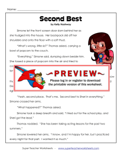 Second Best - Super Teacher Worksheets