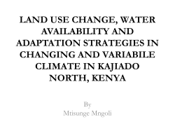 Rainwater harvesting as a strategy for climate change