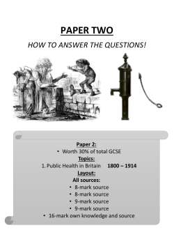 Paper Two: How to answer the questions