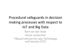 Procedural safeguards in decision making