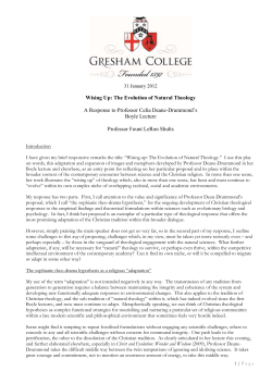 GRESHAM LECTURE 2011/3