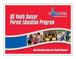 An Introduction to Youth Soccer