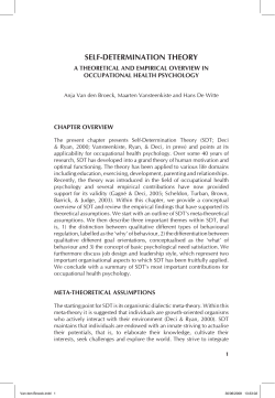 Self-Determination theory