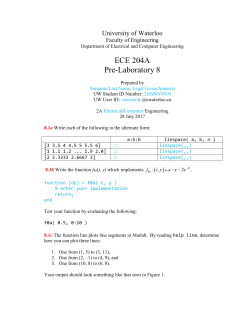 Pre-laboratory 8 - Electrical and Computer Engineering