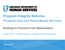 AR Choices 2 - HomeCare Association of Arkansas