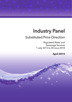 Industry Panel Substituted Price Direction