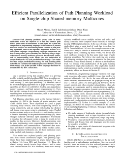 Efficient Parallelization of Path Planning Workload on Single