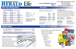 a pdf version of our print rate card - Morris Herald-News