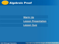 proof - Mr. Murphey`s Math