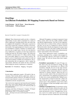 OctoMap: An Efficient Probabilistic 3D Mapping Framework Based