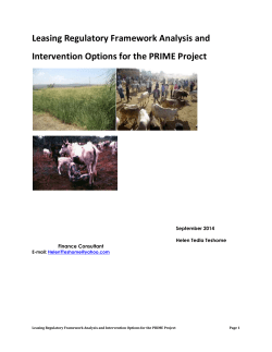 Leasing Regulatory Framework Analysis and
