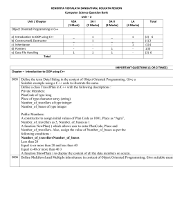 Class 12 Computer Science Question Bank Unit1