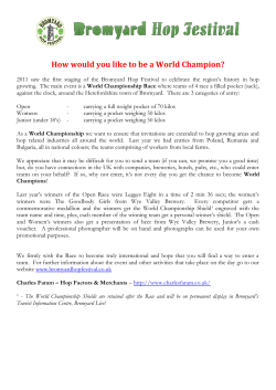 How would you like to be a World Champion?