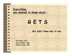 Everything You Wanted To Know About GETS But Didn`t Know Who