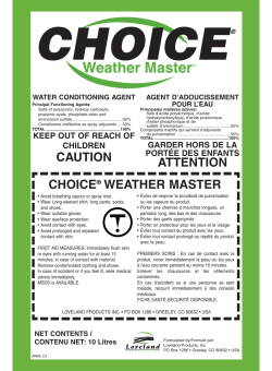 caution choice&reg; weather master attention