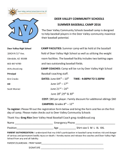 DV Baseball 2016 Summer Camp - Deer Valley High School Baseball
