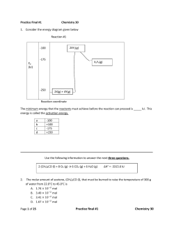 Practice Final #1 for Chem 30 File