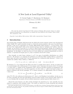 A New Look at Local Expected Utility