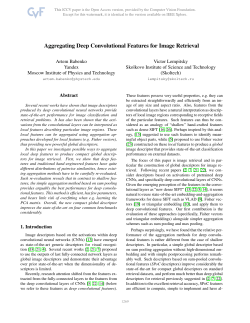 Aggregating Local Deep Features for Image Retrieval