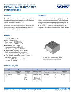 R47 Series, Class X1, 440 VAC, 110&ordm;C (Automotive Grade)