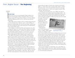 From...Bugliari Soccer – The Beginning