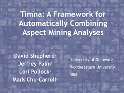 Timna: A Framework for Automatically Combining Aspect Mining