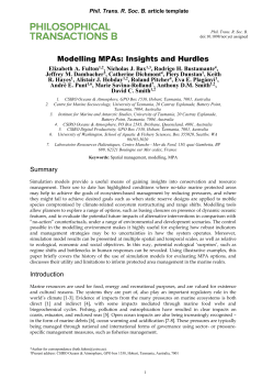 Proc R Soc B template (v. 1.0) - Centre for Marine Socioecology