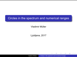 Circles in the spectrum and numerical ranges