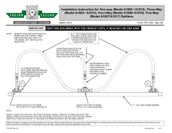 Installation Instruction for Two-way (Model A1802 / A1812), Three