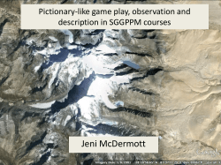 Pictionary-like game play, observation and