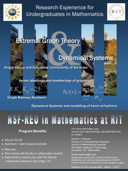 Extremal Graph Theory Dynamical Systems - RIT