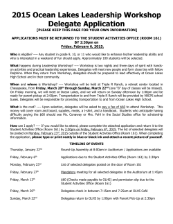2004 Ocean Lakes Leadership Workshop